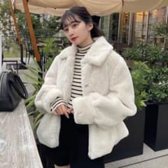 Rili もこもこフェイクファーコートのサムネイル
