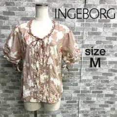 ☆新品☆INGEBORG フラワープリント 半袖ブラウス フリル ピンクハウス 
