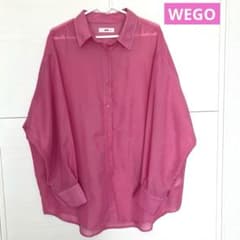 WEGO シアーシャツ ピンク Fサイズのサムネイル