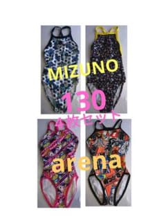 arena 아레나 수영 연습용 수영복 터프 슈트 130 4장 세트