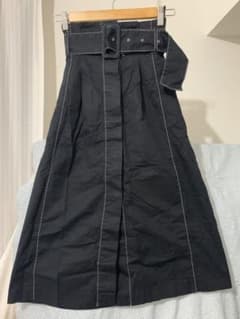 ZARA 黒　Aラインスカートのサムネイル