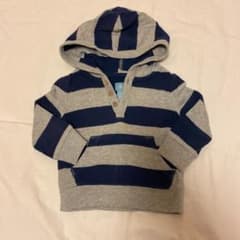 Baby GAP ボーダーパーカー　カットソー　90のサムネイル