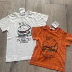 ハンバーガー柄 Tシャツ 120cm 90cm 2枚セットのサムネイル