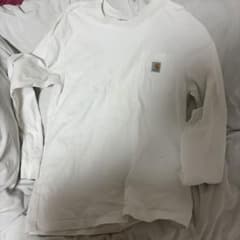 Carhartt 長袖 ポケットTシャツ ホワイトのサムネイル
