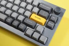 Keychron Q2 有線キーボード バナナ軸 グレー/イエロー ケーブル付き Keychron Q2 有線キーボード バナナ軸 グレー/イエロー ケーブル付き