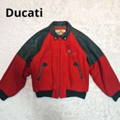 希少 DUCATI ドゥカティ 村山モータース ジャケット スタジャン レザー 超希少 Ducati レザースタジャン 村山モータース バイク ツーリング L