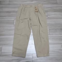 WOODBLOCK 2TUCK CHINO TROUSERS KHAKI M - メルカリ