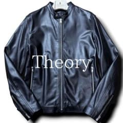 Theory BENJI 羊革 ラムレザー シングルライダース ジャケット L Theory BENJI 羊革 ラムレザー シングルライダース ジャケット L