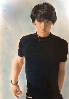 rerere様 羽生結弦 色鉛筆画 イラスト A3 パステルのサムネイル