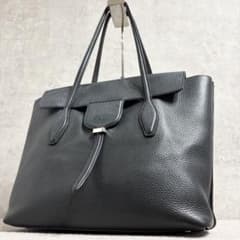 TOD'S トッズ ニュージョイ トートバッグ ブラック2室 肩掛け 美品 TOD'S トッズ ニュージョイ トートバッグ ブラック2室 肩掛け 美品