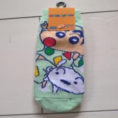 Crayon Shin-chan Kids Socks, 13-18cm, Green