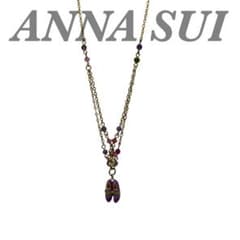 [희귀] ANNA SUI 안나 수이 퍼플 신발 목걸이 신발 펌프스