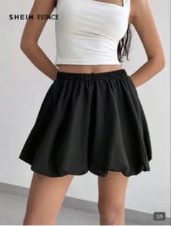 SHEIN ブラック バルーンスカート XLのサムネイル