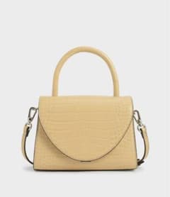 charles & keith バッグ　イエローのサムネイル