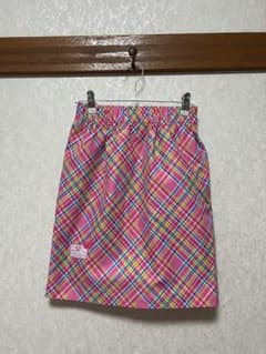 y2kチェック柄ミニスカート ピンク系のサムネイル