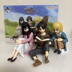 進撃の巨人 一番くじ 地ならし A賞 エレン＆ミカサ＆アルミン