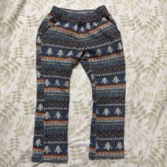 PicNic 総柄パンツ 110cm 起毛　防寒のサムネイル