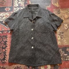 着物 古布 絞り アロハ ハンドメイド 作家 有松絞り かりゆし 半袖 