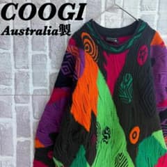 希少カラー オーストラリア製 COOGI クージー デザインニット 3Dニット