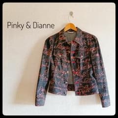 セール【Pinky & Dianne】美品 日本製 ロゴ総柄 デニムジャケットのサムネイル
