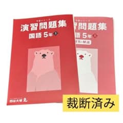 裁断済み】四谷大塚 演習問題集 国語 5年上 - メルカリ