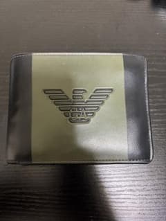 な*へ様 エンポリオアルマーニ 二つ折り財布 オリーブグリーン/ブラックのサムネイル