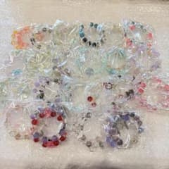 ガラスビーズ ブレスレット ハンドメイド - メルカリ