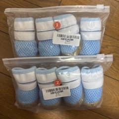 新品未使用 犬用シューズ Mサイズ 2セット（8足） 洗い替えに◎のサムネイル