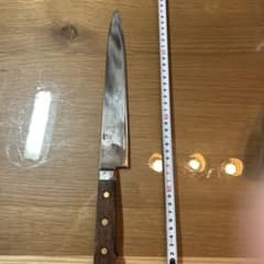 d*4様 登録商標 源助久 牛刀 240mm 日本鋼 TOKYO 洋包丁 炭素鋼 - メルカリ