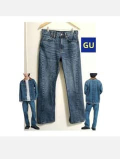 限定販売 GU ジーユー UNDERCOVER ツイストパンツ デニム 青