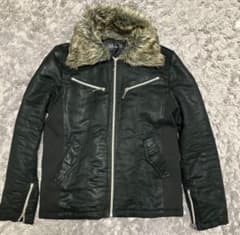 xfrmファーブルゾン ボア ショート丈 グランジY2Kジャケット パンクお