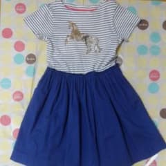 Mini boden 130 140 スパンコール　ワンピースのサムネイル