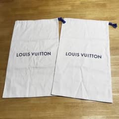 LOUIS VUITTON ルイヴィトン ロゴ入り 巾着袋 2枚セット 保存袋 - メルカリ