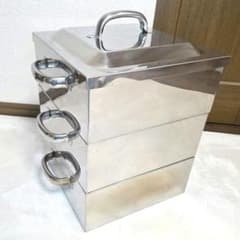 角蒸し器　ステンレス　蒸し器　4段　業務用　イベント　茶碗蒸し　プリン 851【業務用】角蒸し器 ステンレス 蒸し器 3段 イベント 茶碗蒸し