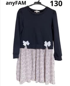 お値下げ中！anyFAM ワンピース　サイズ130のサムネイル