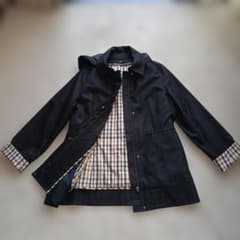 DAKS 黒 チェック裏地 ブルゾン スプリングコート マウンテンパーカー