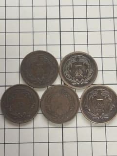 稲一銭青銅貨 5枚 まとめ売り 古銭のサムネイル