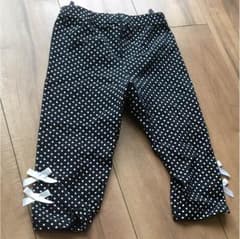 ドット 黒 水玉 110 スパッツ ズボンのサムネイル