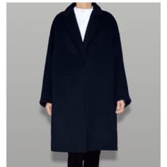 YOKO CHAN ダークネイビー バックパールコート 36 - メルカリ