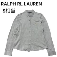 RALPH RL LAUREN 長袖シャツ グレー ストレッチ レディースS相当