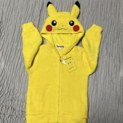 新品 ポケットモンスター ピカチュウ ボアパーカー 110ハロウィンキッズのサムネイル