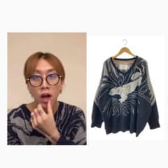 期間限定価格 DAIRIKU leopard ニット 23SS渋谷龍太着用 - メルカリ