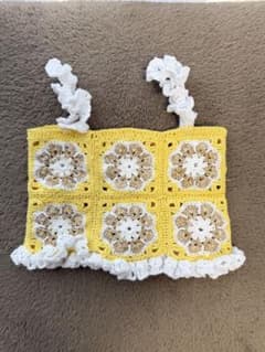 Handmade crochet bustier camisole for kids and babies