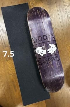 スケートボード デッキ DOOMSAYERS 7.5インチ デッキテープ込み スケートボード デッキ DOOMSAYERS 7.5インチ デッキテープ込み - メルカリ