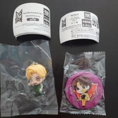 TinyTAN 테테 V 프라 플라 마스코트 & 캔 배치 세트
