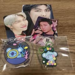 RM 포토 카드 BT21 KOYA 키링 4 점 세트
