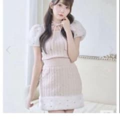 ロゼミューズ Fur point knit mini set upのサムネイル