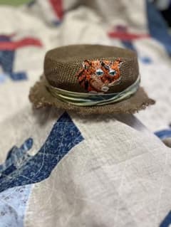 KAPITAL 麦わらカンカン帽　虎 刺繍 フリンジ KAPITAL 麦わらカンカン帽 虎 刺繍 フリンジ - メルカリ