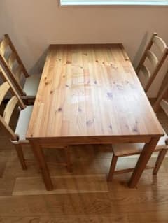 アキラ様　IKEAダイニングテーブル・チェア4脚の5点セット アキラ様 IKEAダイニングテーブル・チェア4脚の5点セット - メルカリ