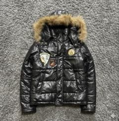 00s archive ファー レザージャケット y2k 平成 グランジ 光沢 00s archive ファー ダウンジャケット y2k 平成 グランジ 光沢 - メルカリ